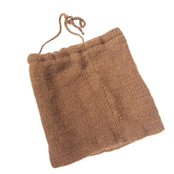 Alpaca Wool Cowl Chocolate Brown Super Soft 100% Alpaca Made in Peru - Picture 2 of 3